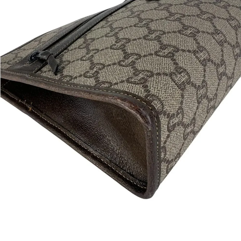Gucci Plus Monogram Top Zip Pouch‎ Clutch